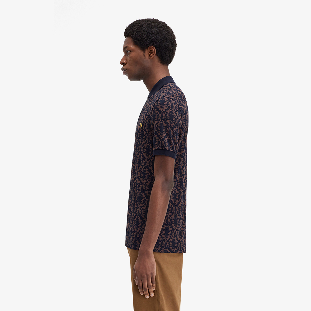 프레드페리 리핏 프린트 폴로 셔츠 캐링턴로드브릭(Fred Perry Ink Blot Print Fred Perry Shirt Carrington Road Brick) - 3