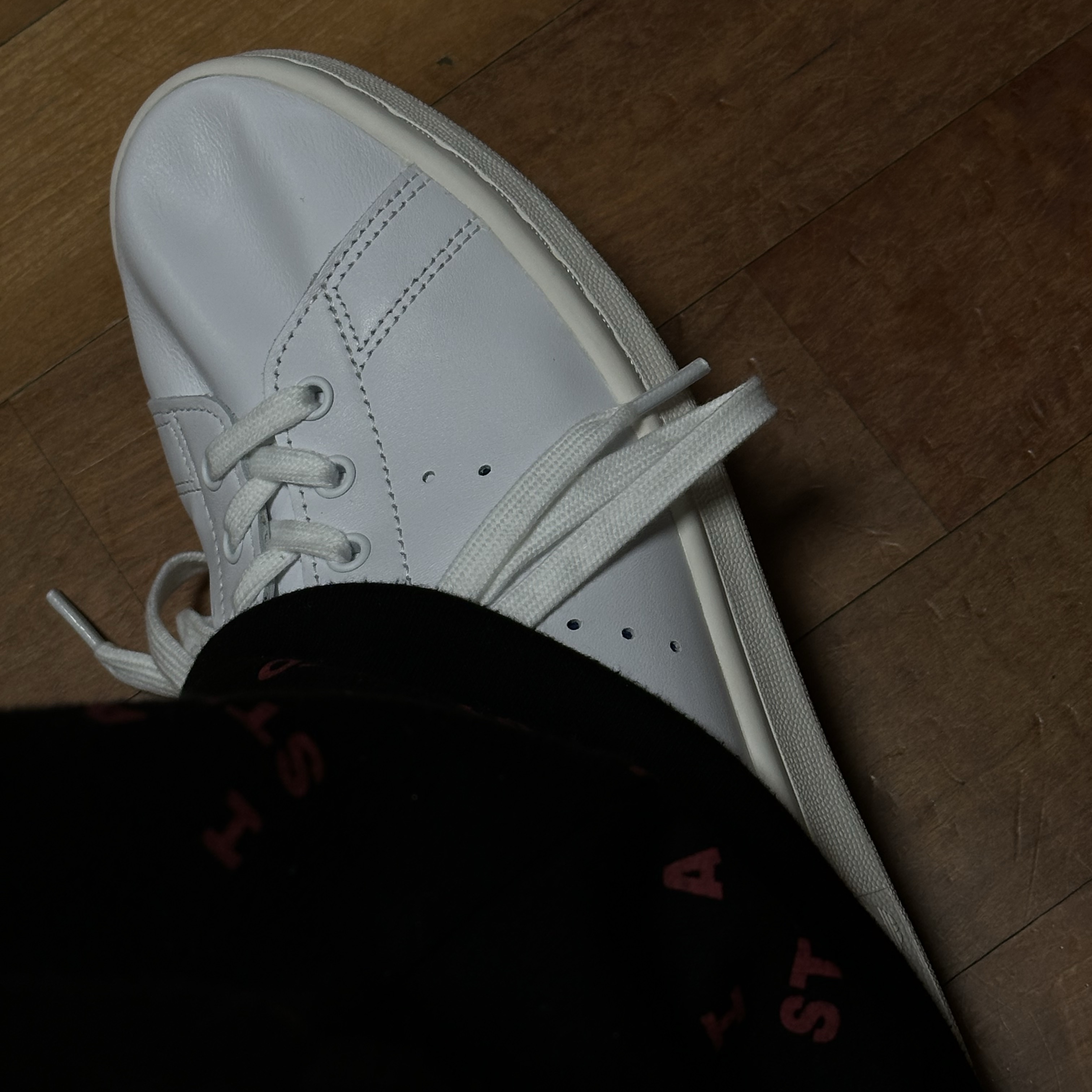 Adidas Stan Smith Decon Cloud White Green 착용 스타일 - 2