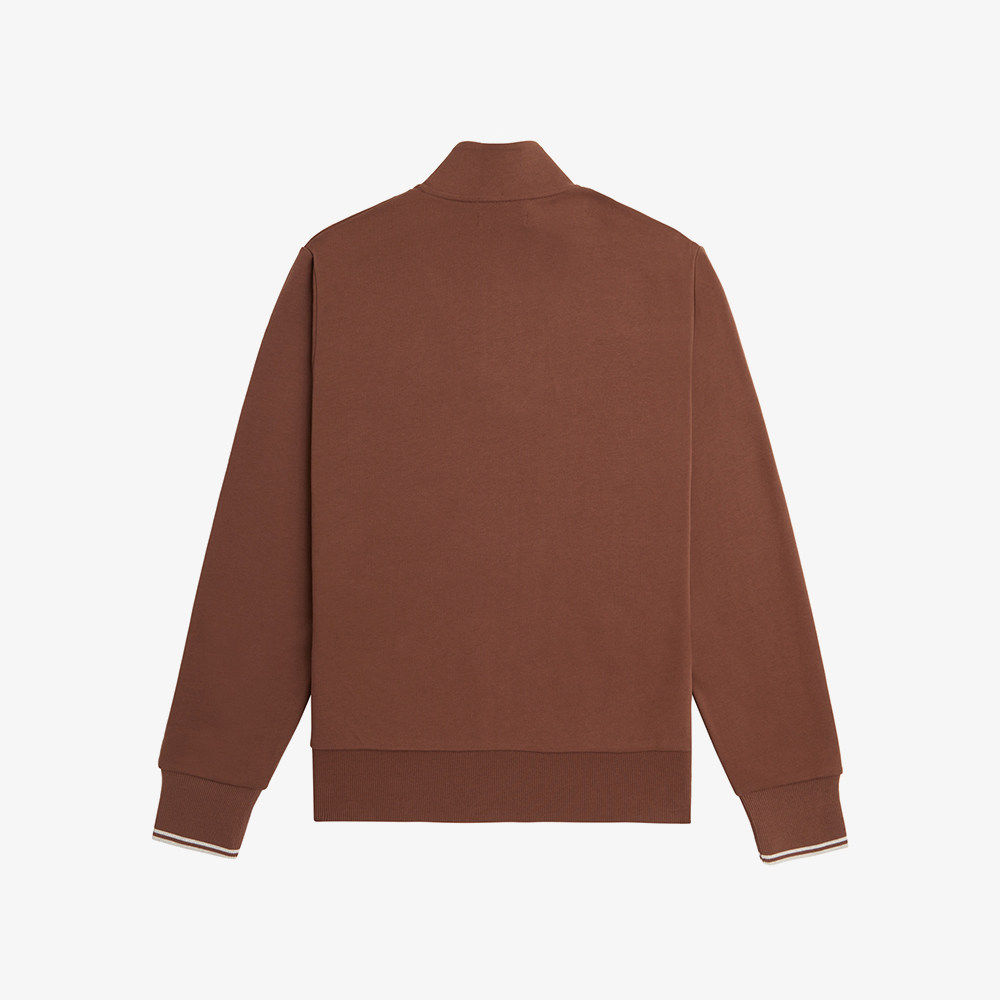 프레드페리 하프집 스웻셔츠 위스키브라운(Fred Perry Half Zip Sweatshirt Whisky Brown) - 6
