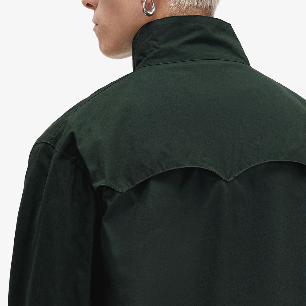 프레드페리 메이드인잉글랜드 왁스 해링턴 자켓 나이트그린(Fred Perry Made In England Wax Harrington Night Green) - 4