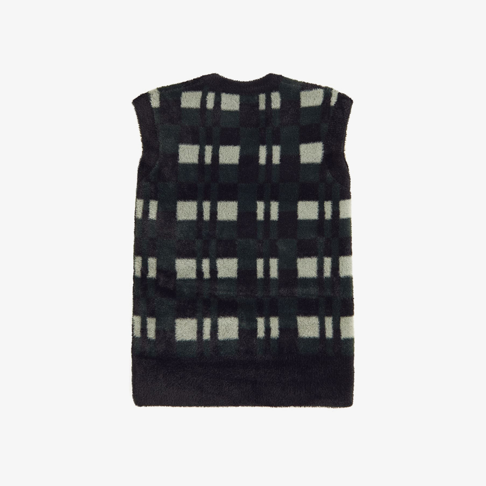 프레드페리 텍스쳐드 체커보드 베스트 블랙(Fred Perry Textured Chequerboard Tank Black) - 6