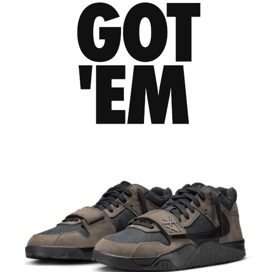 Jordan x Travis Scott Jumpman Jack TR Black and Dark Mocha 착용 스타일
