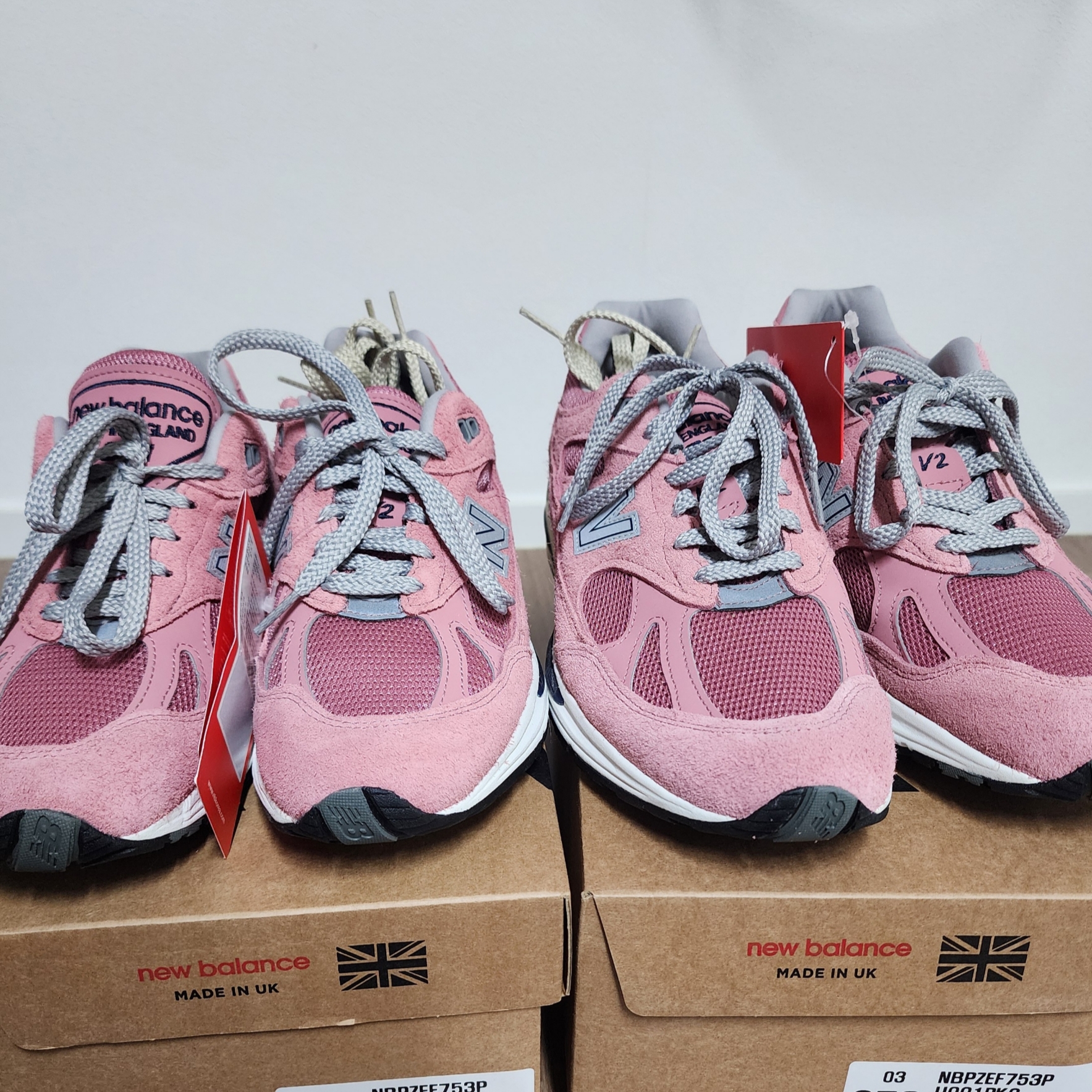 New Balance 991v2 Made in UK Brandied Apricot 착용 스타일 - 1