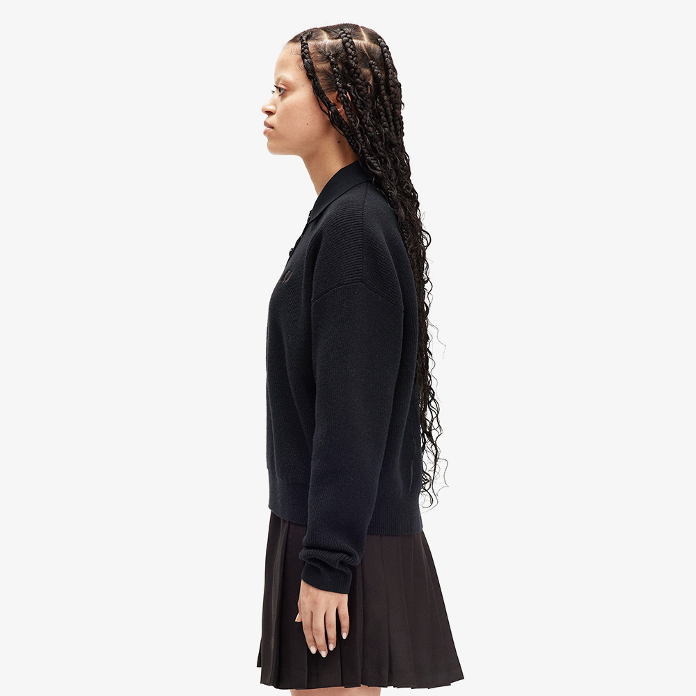 프레드페리 우먼 니트 셔츠 블랙(Fred Perry Womens Knitted Shirt Black) - 3