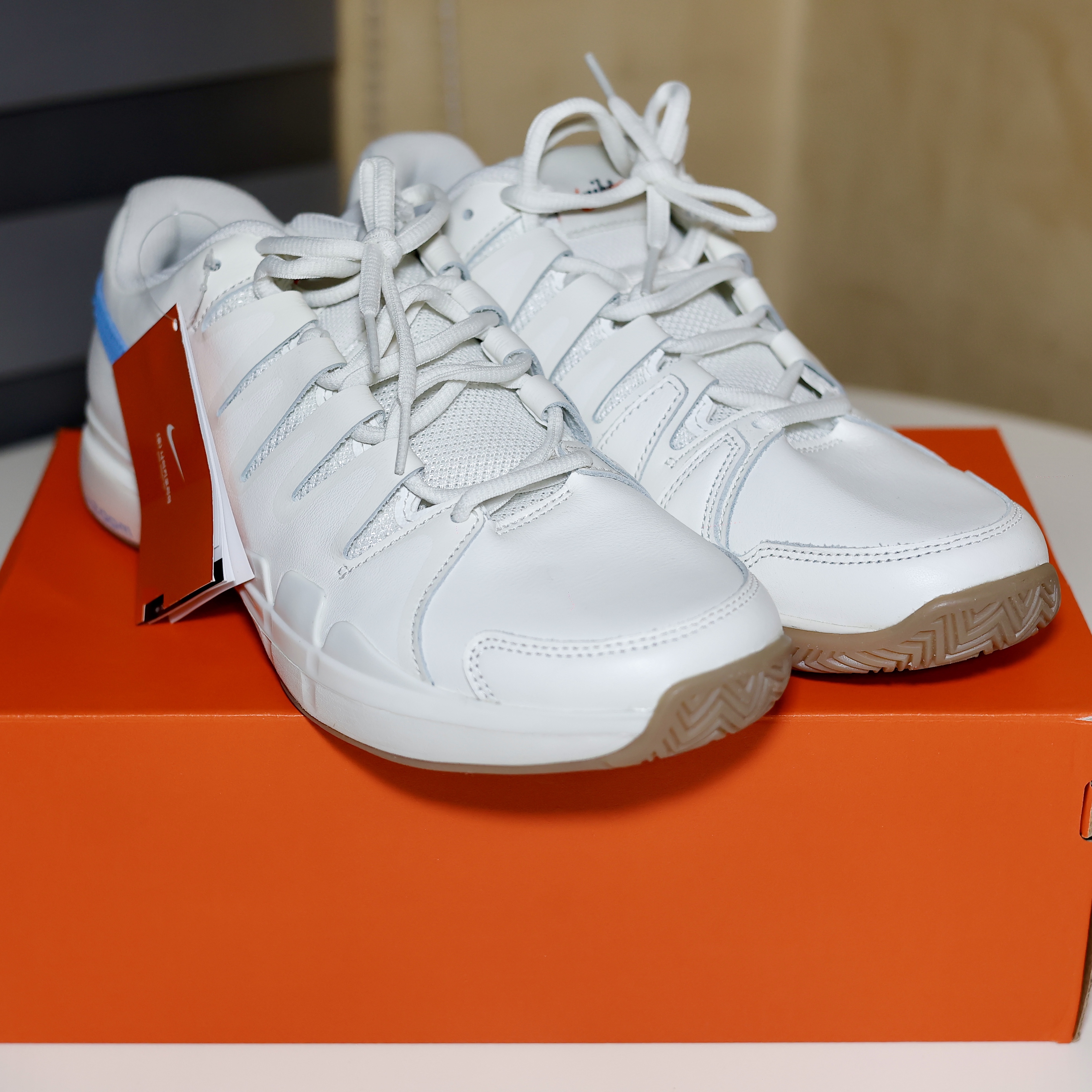 Nike Zoom Vapor 9.5 Tour LTR Sail University Blue 착용 스타일 - 1