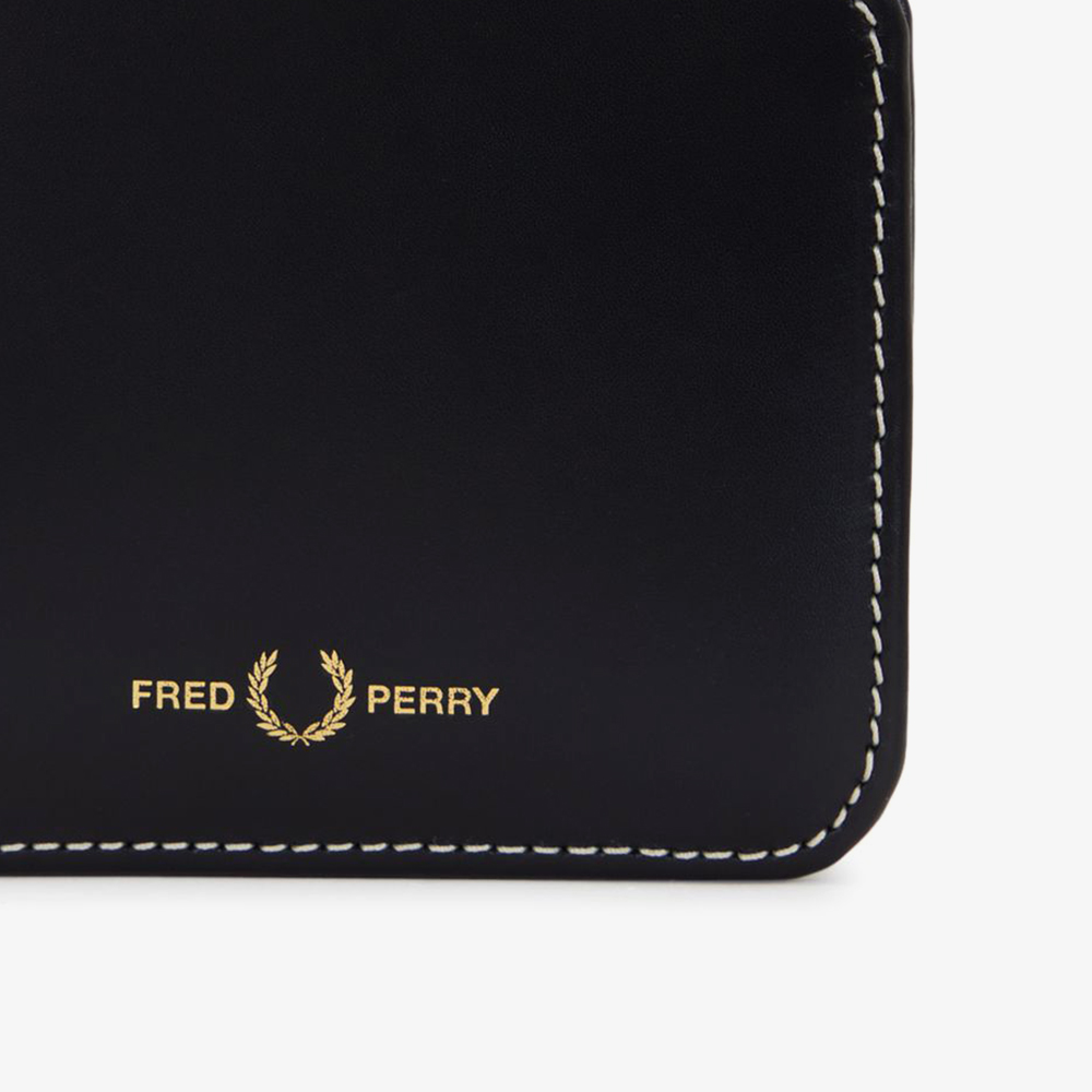 프레드페리 박스 레더 빌폴드 월렛 블랙(Fred Perry Box Leather Billfold Wallet Black) - 4