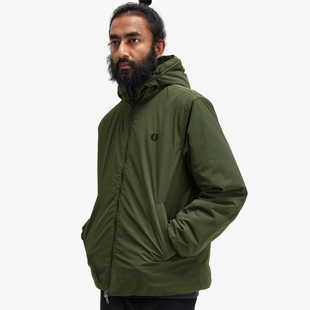 프레드페리 집 인 라이너 파카 헌팅그린(Fred Perry Zip-In Liner Parka Hunting Green) - 4