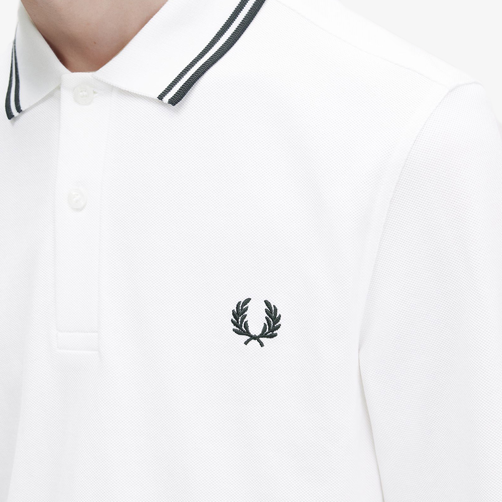 프레드페리 롱 슬리브 트윈 팁 프레드페리 셔츠 화이트(Fred Perry Long Sleeve Twin Tipped Fred Perry Shirt White) - 5
