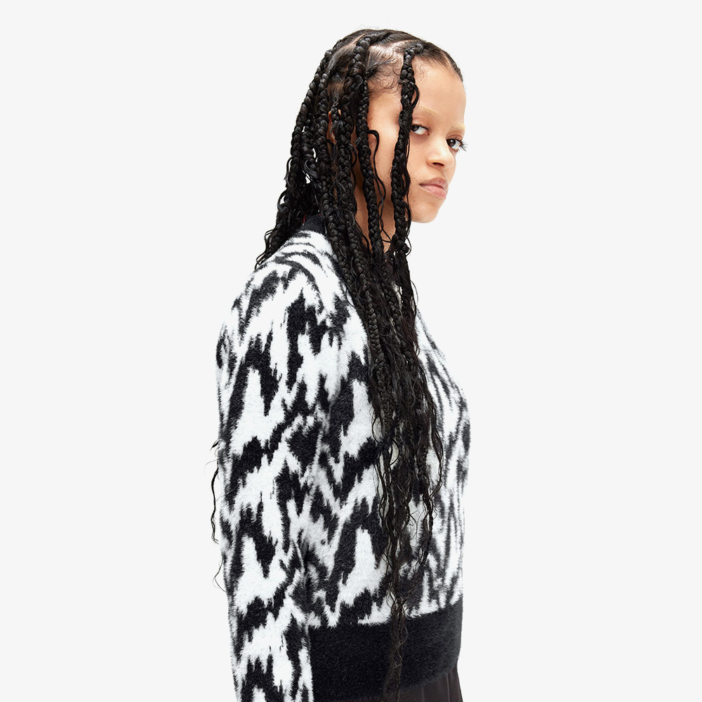 프레드페리 X 에이미와인하우스 애니멀 자카드 니트 에크루(Fred Perry X Amy Winehouse Animal Jacquard Knit Ecru) - 4