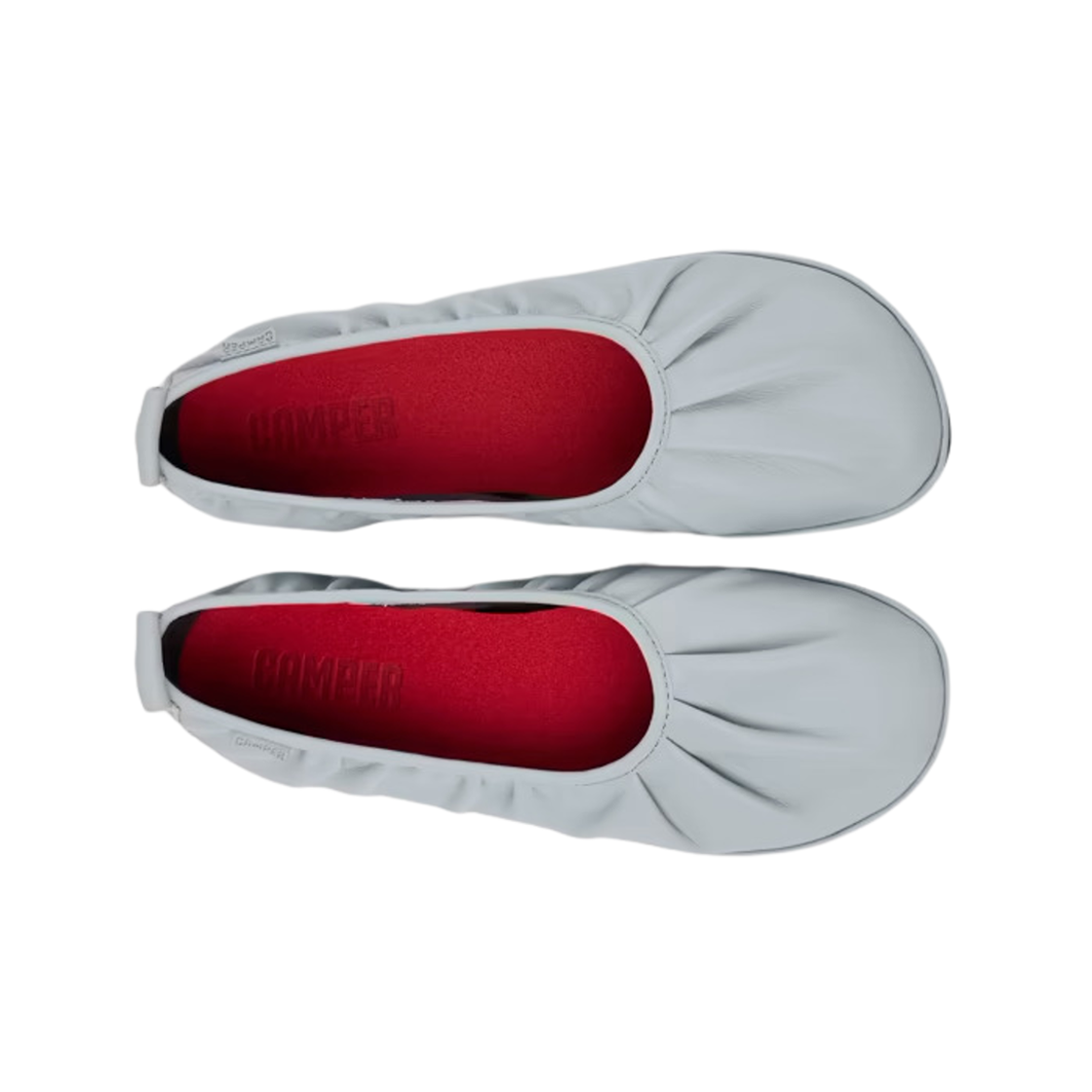 (W) 캠퍼 라이트 레더 발레리나 블루((W) Camper Right Leather Ballerinas Blue) - 2