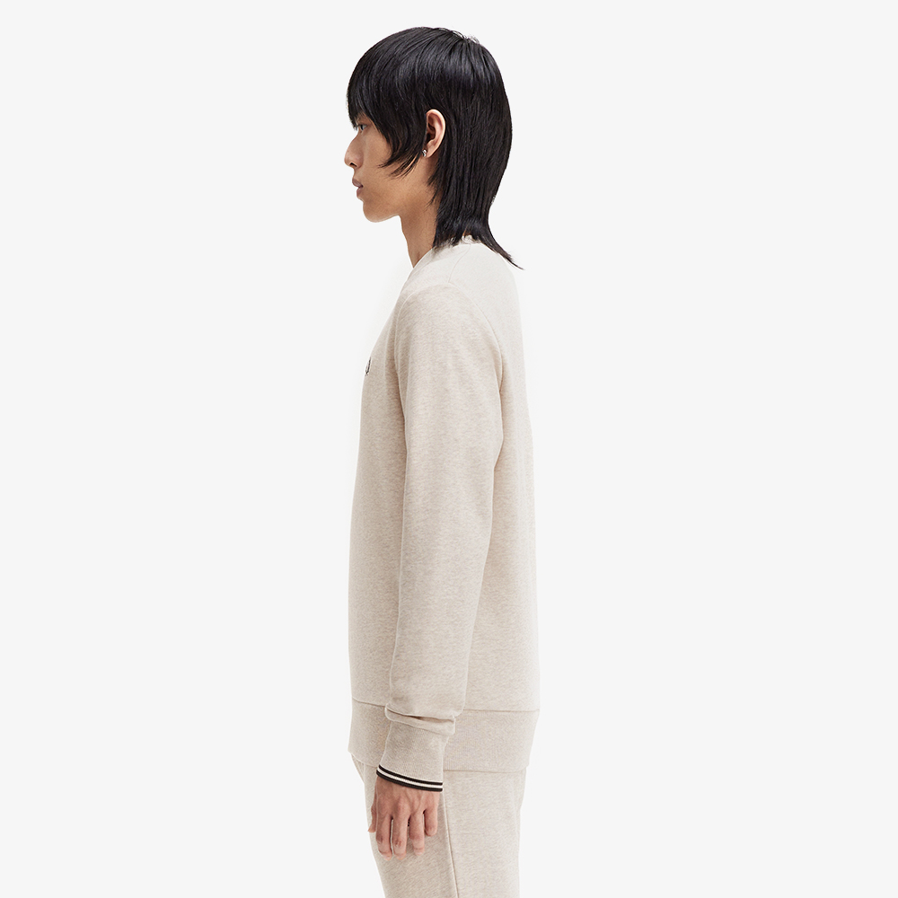 프레드페리 크루넥 스웻셔츠 포리지(Fred Perry Crew Neck Sweatshirt Porridge Marl) - 3