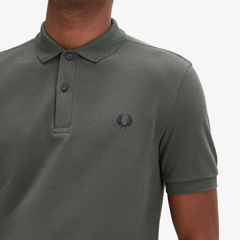 프레드페리 플레인 프레드페리 셔츠 필드그린/네이비(Fred Perry Plain Fred Perry Shirt Field Green) - 4