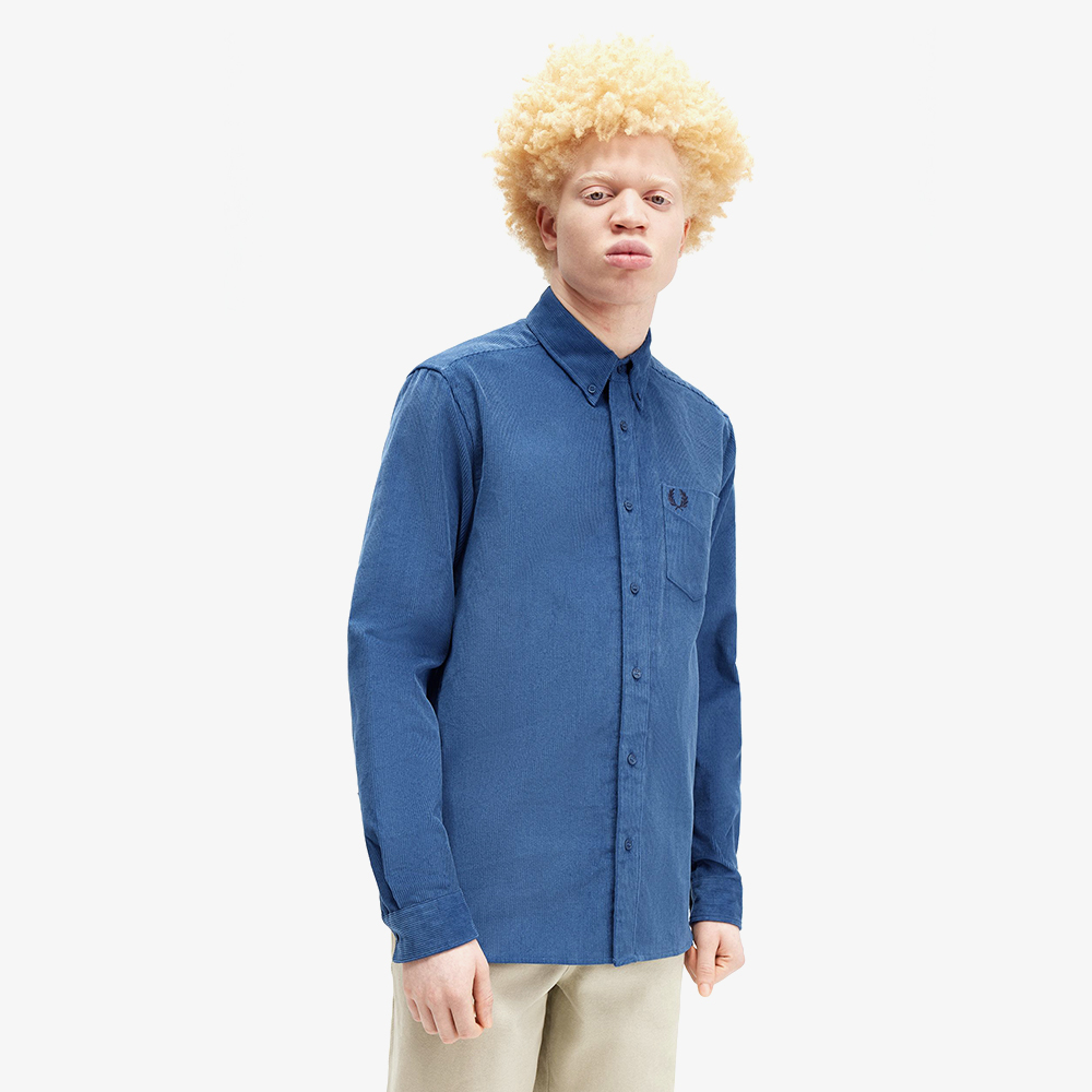 프레드페리 코듀로이 셔츠 미드나잇 블루(Fred Perry Corduroy Shirt Midnight Blue) - 4