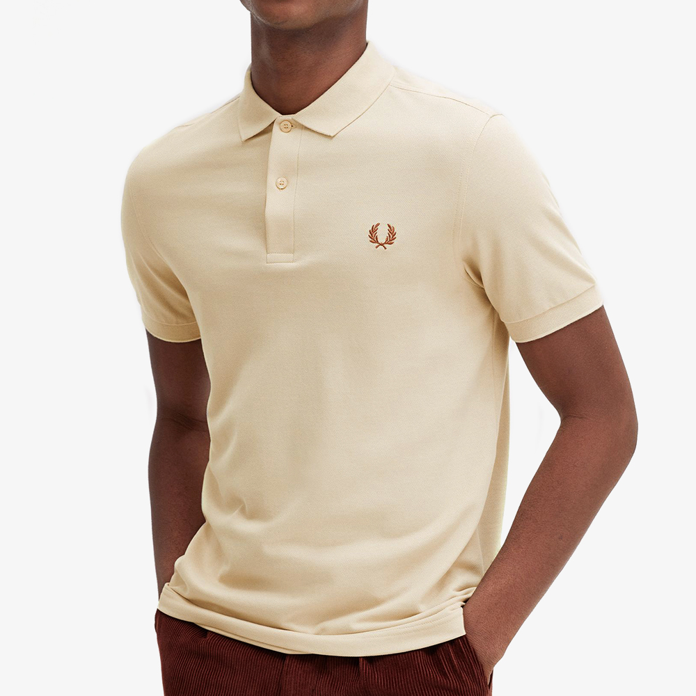 프레드페리 플레인 프레드페리 셔츠 오트밀/위스키브라운(Fred Perry Plain Fred Perry Shirt Oatmeal) - 4