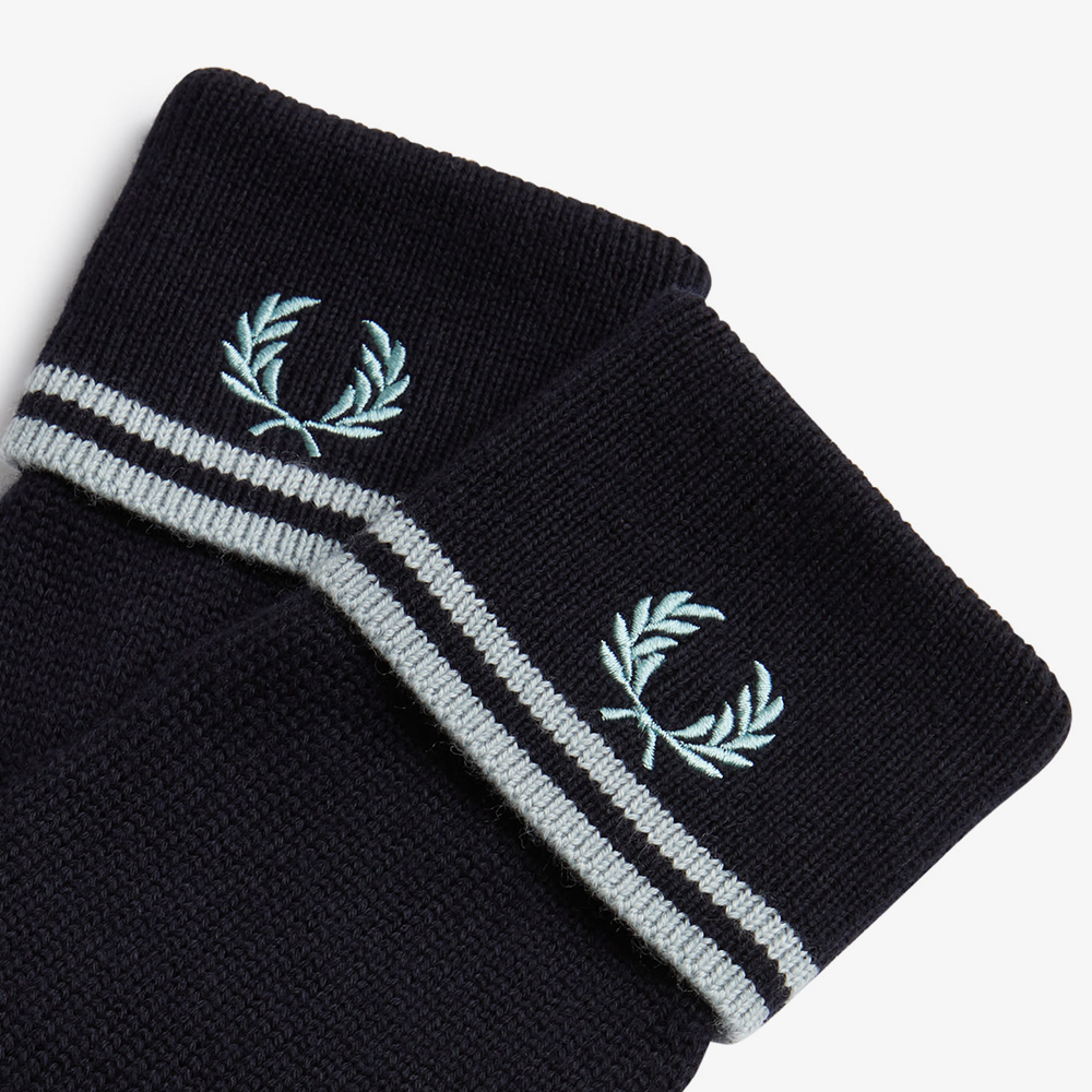 프레드페리 트윈 팁 메리노울 글러브 네이비/실버블루(Fred Perry Twin Tipped Merino Wool Gloves Navy/Silver Blue) - 4