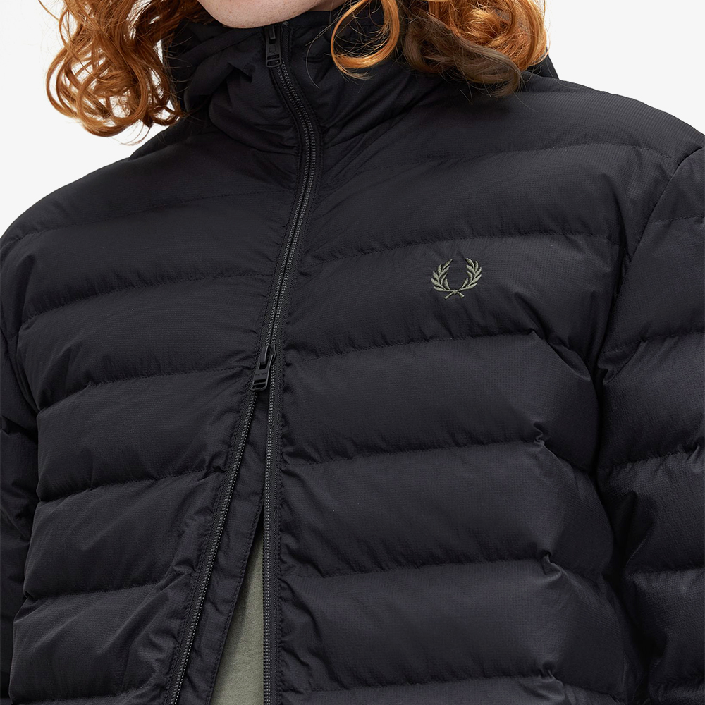 프레드페리 후디드 인슐레이트 자켓 블랙(Fred Perry Hooded Insulated Jacket Black) - 4