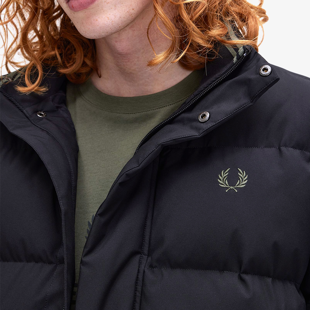 프레드페리 패디드 포켓 디테일 자켓 블랙(Fred Perry Padded Pocket Detail Jacket Black) - 5