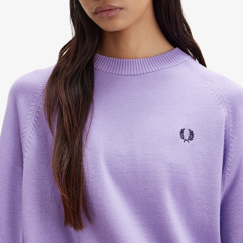 프레드페리 우먼 크루넥 메리노울 니트 바이올렛(Fred Perry Womens Crew Neck Knit Ultra Violet) - 5
