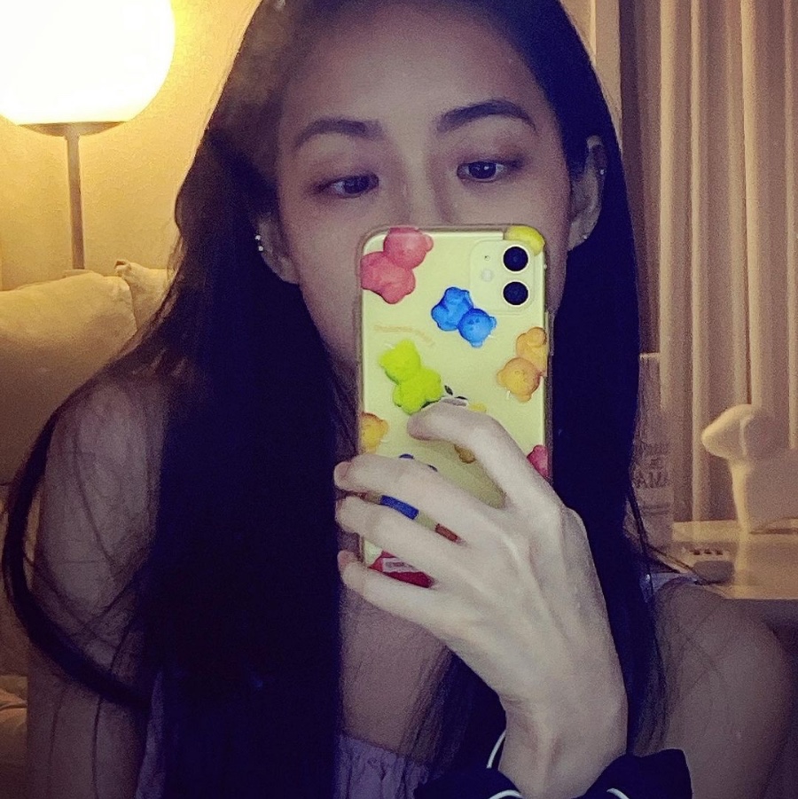 earpearp Hard Case Little Fire Covy Pattern Colorful 착용 스타일