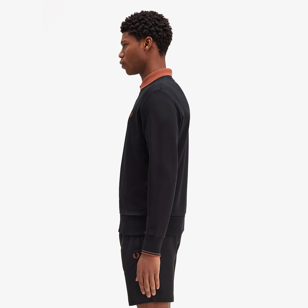 프레드페리 크루넥 스웻셔츠 블랙(Fred Perry Crew Neck Sweatshirt Black) - 3