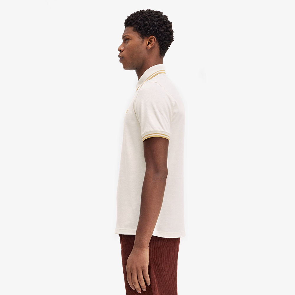 프레드페리 M12 트윈 팁 프레드페리 셔츠 에크루/허니콤(Fred Perry The Original Twin Tipped Fred Perry Shirt Ecru) - 3