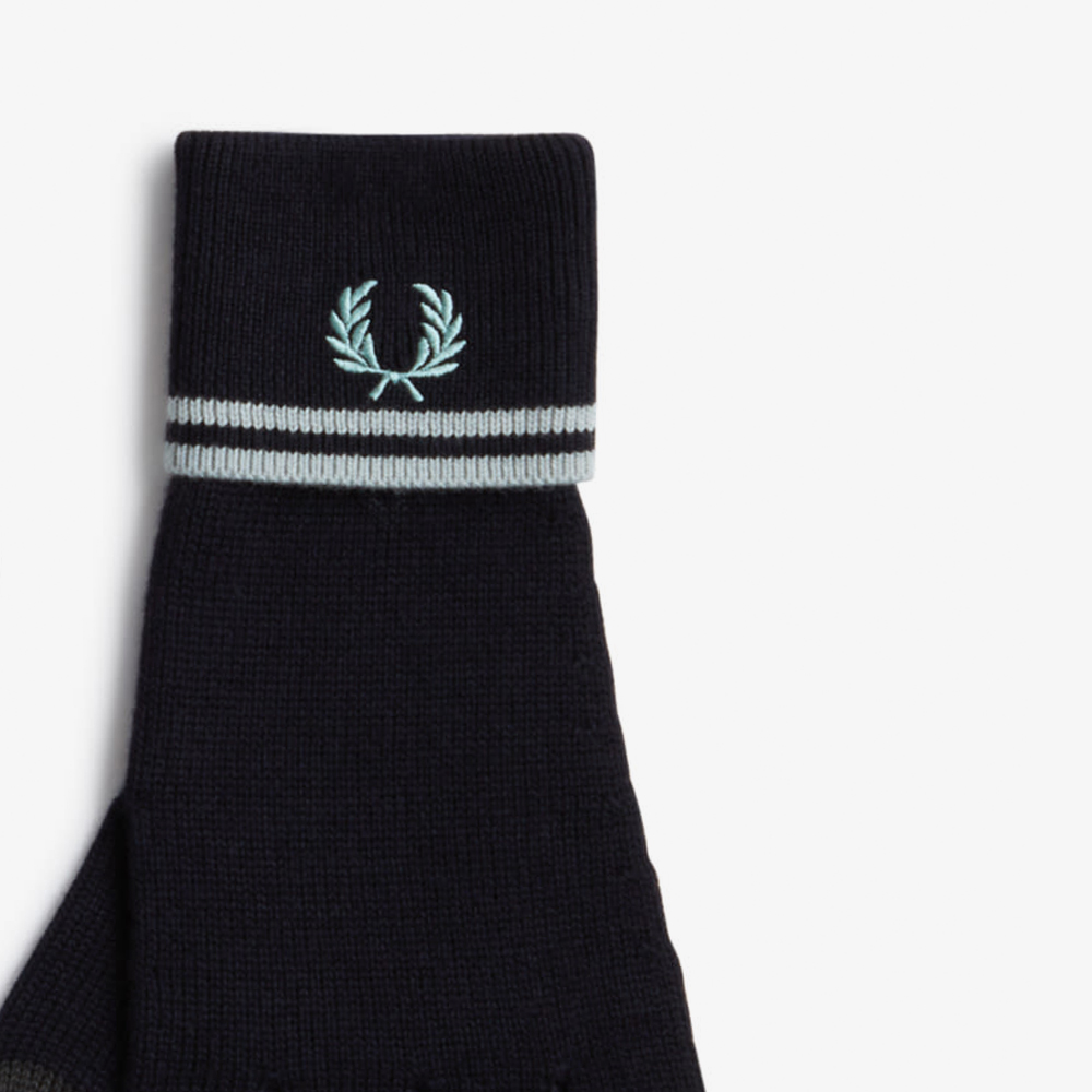 프레드페리 트윈 팁 메리노울 글러브 네이비/실버블루(Fred Perry Twin Tipped Merino Wool Gloves Navy/Silver Blue) - 2