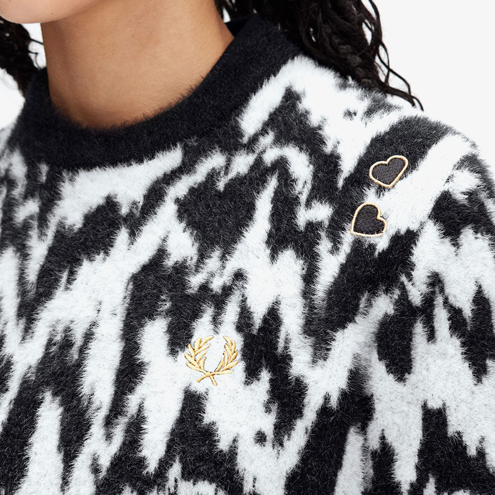 프레드페리 X 에이미와인하우스 애니멀 자카드 니트 에크루(Fred Perry X Amy Winehouse Animal Jacquard Knit Ecru) - 5