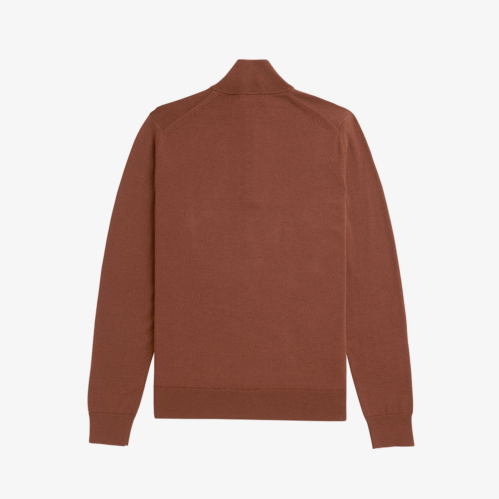 프레드페리 클래식 하프 집 니트 위스키브라운(Fred Perry Classic Half Zip Knit Whisky Brown) - 6