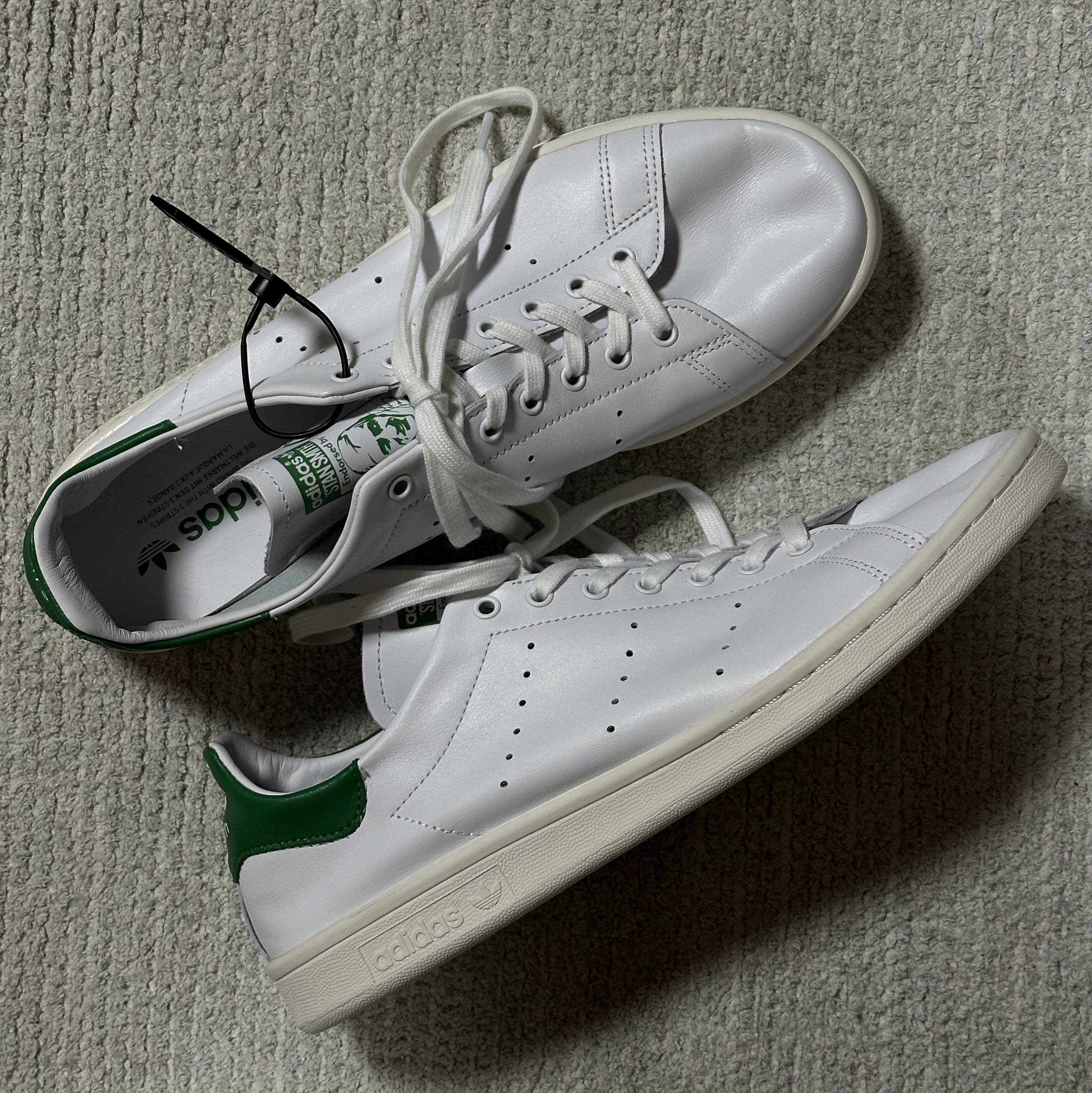Adidas Stan Smith Decon Cloud White Green 착용 스타일 - 4
