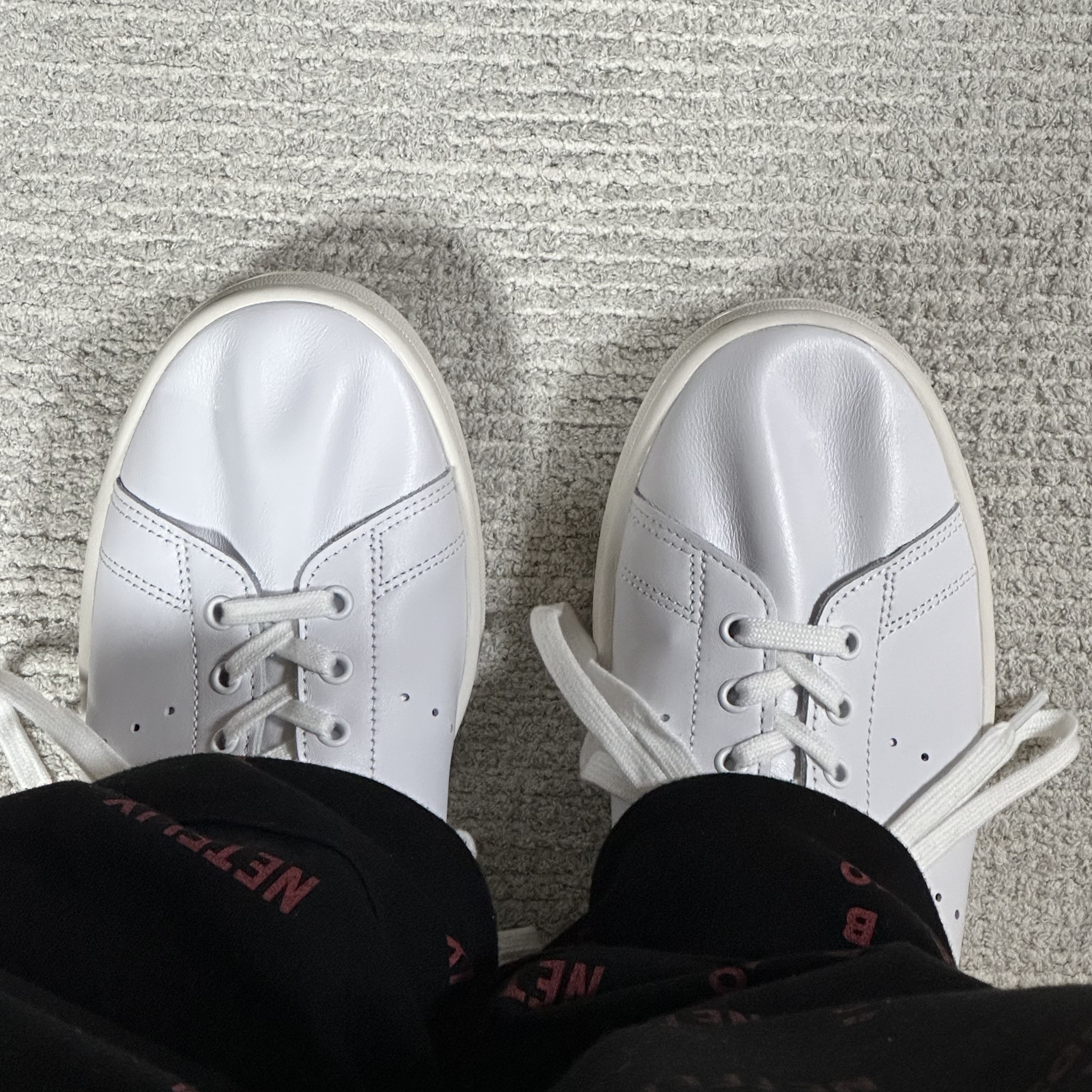 Adidas Stan Smith Decon Cloud White Green 착용 스타일 - 1