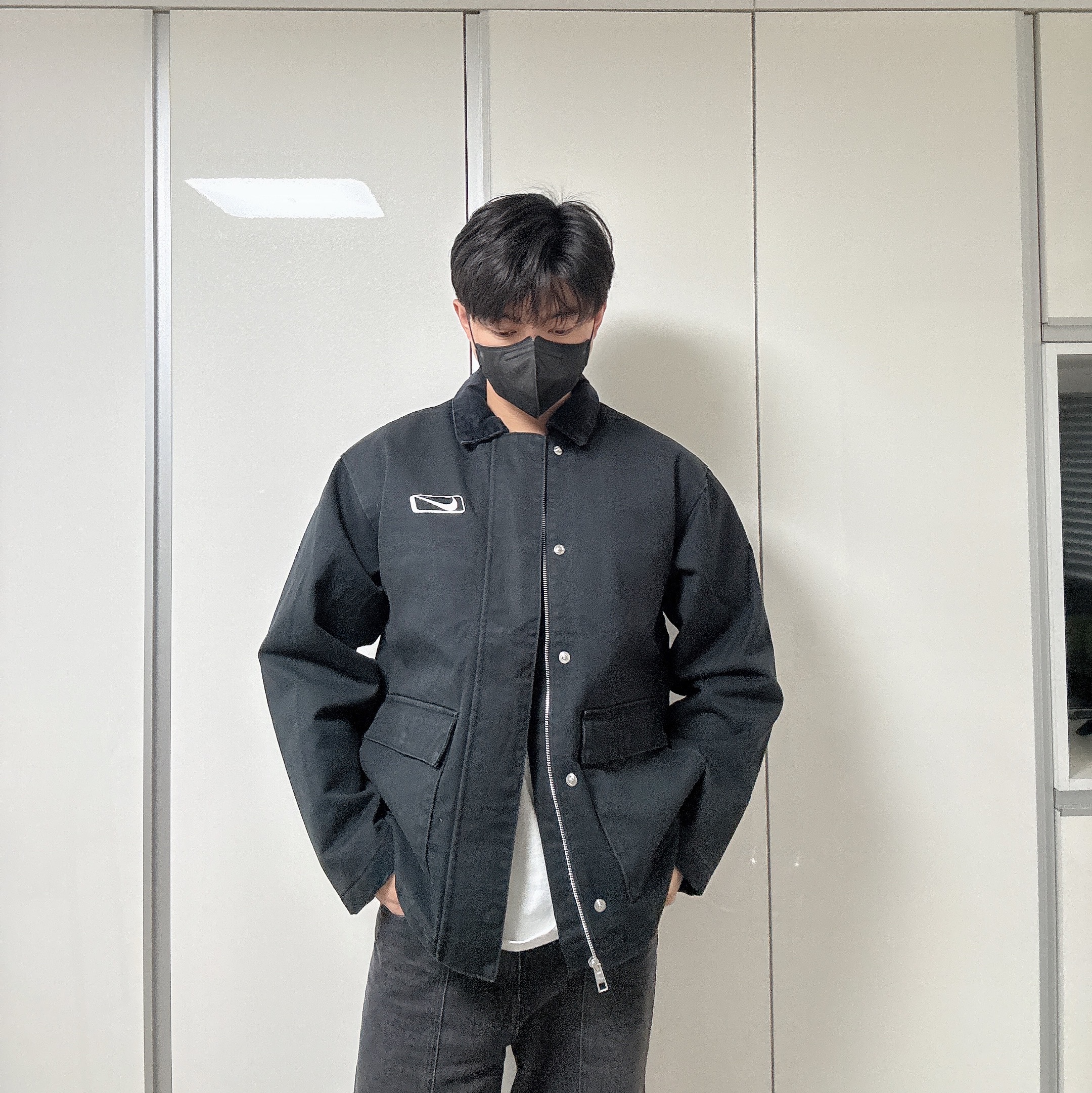 Nike NSW Field Work Jacket Light British Tan Light Orewood Brown - Asia 착용 스타일 - 2