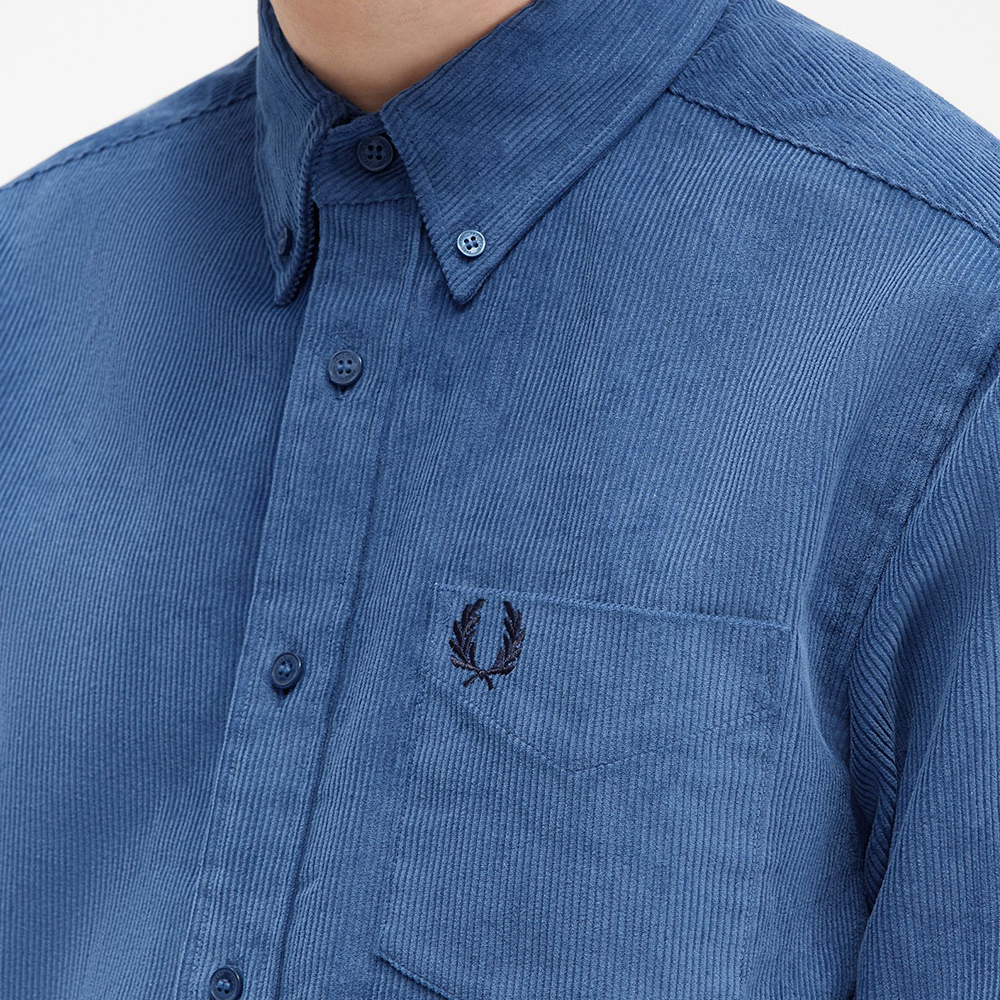 프레드페리 코듀로이 셔츠 미드나잇 블루(Fred Perry Corduroy Shirt Midnight Blue) - 5