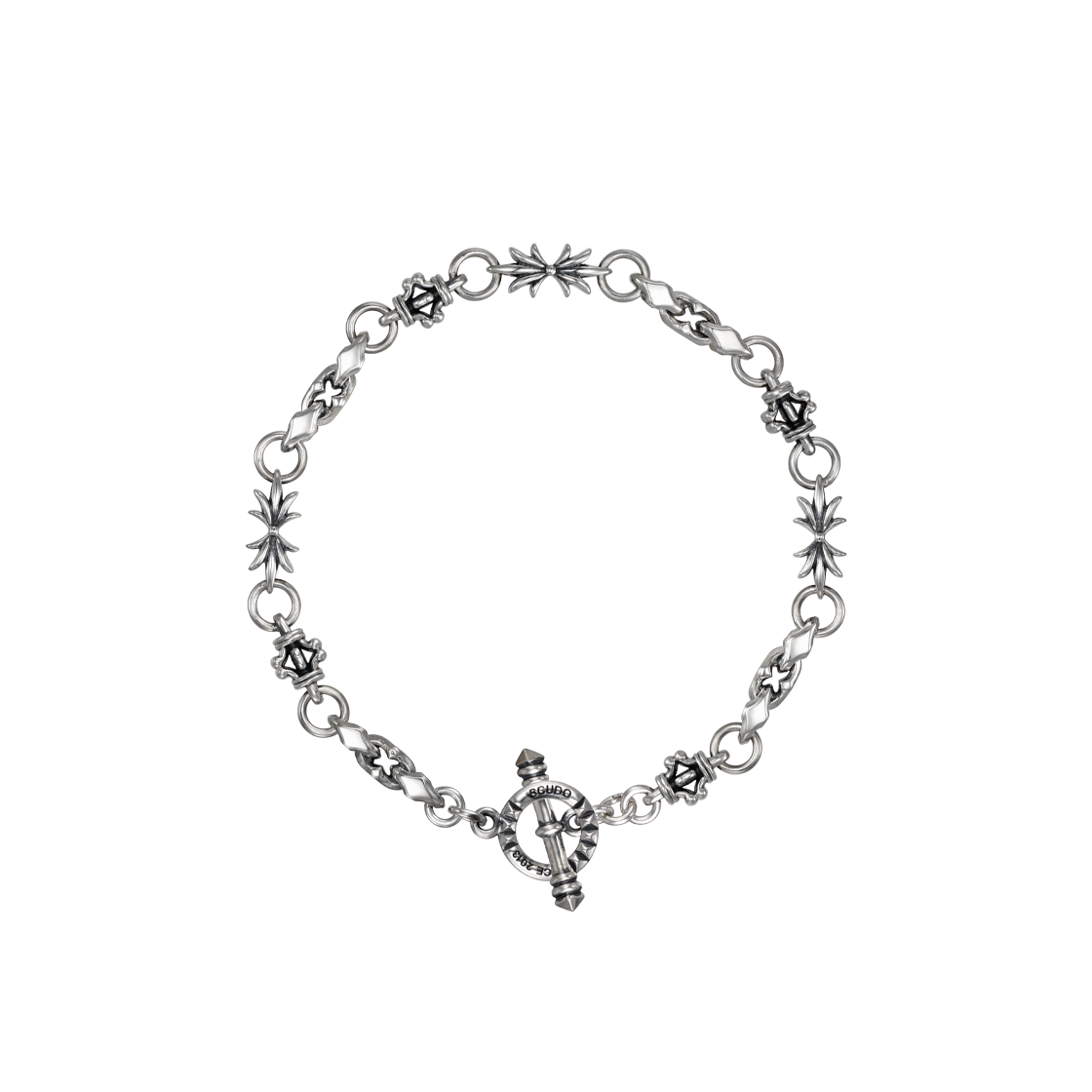 스쿠도 시그니처 링크 브레이슬릿 슬림(Scudo Signature Link Bracelet Slim)