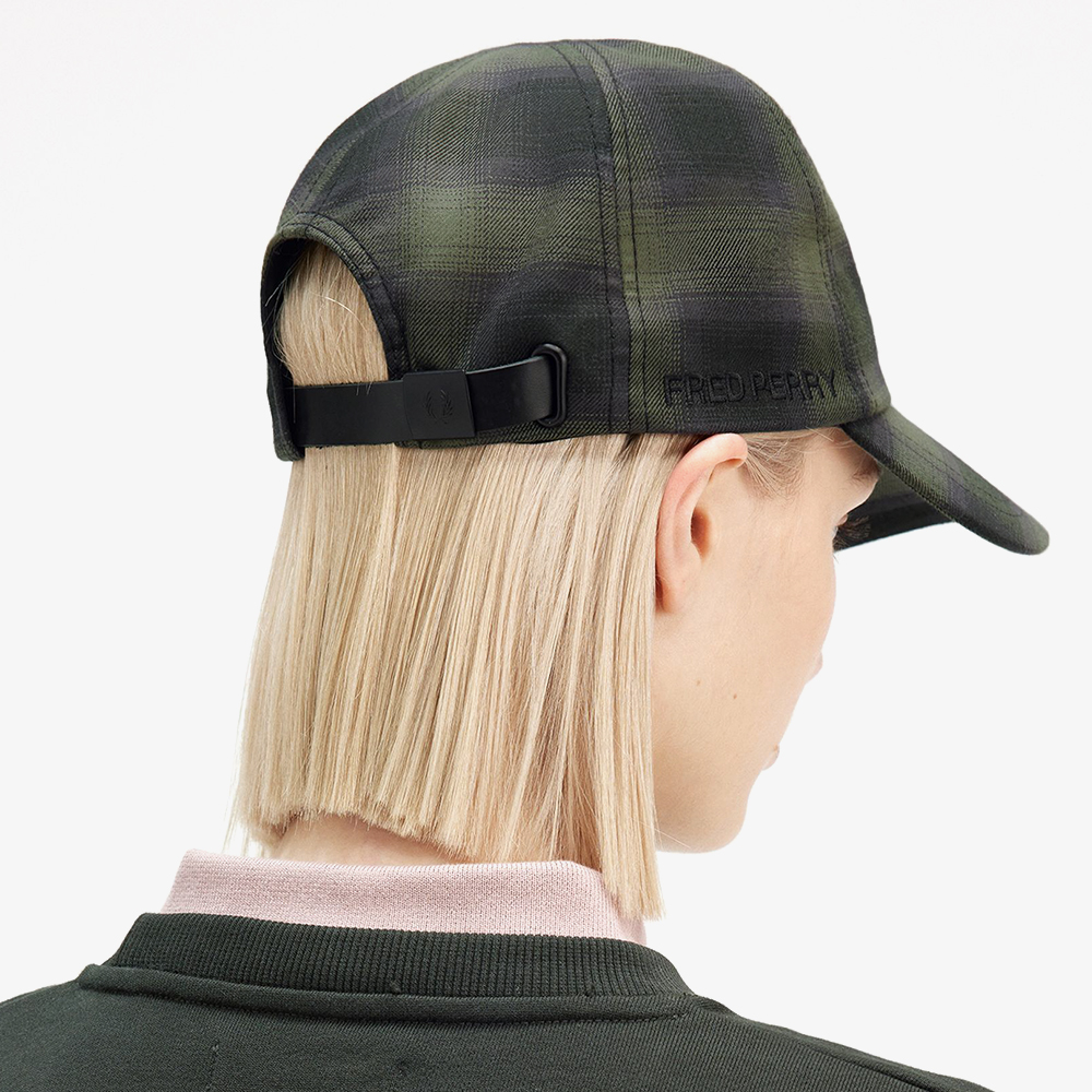 프레드페리 블러 체크 캡 로렐리스그린(Fred Perry Blurred Check Cap Laurel Wreath Green) - 4