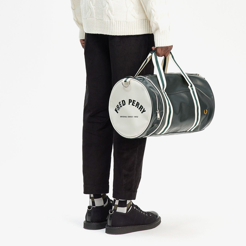프레드페리 클래식 배럴 백 나이트그린(Fred Perry Classic Barrel Bag Night Green) - 4