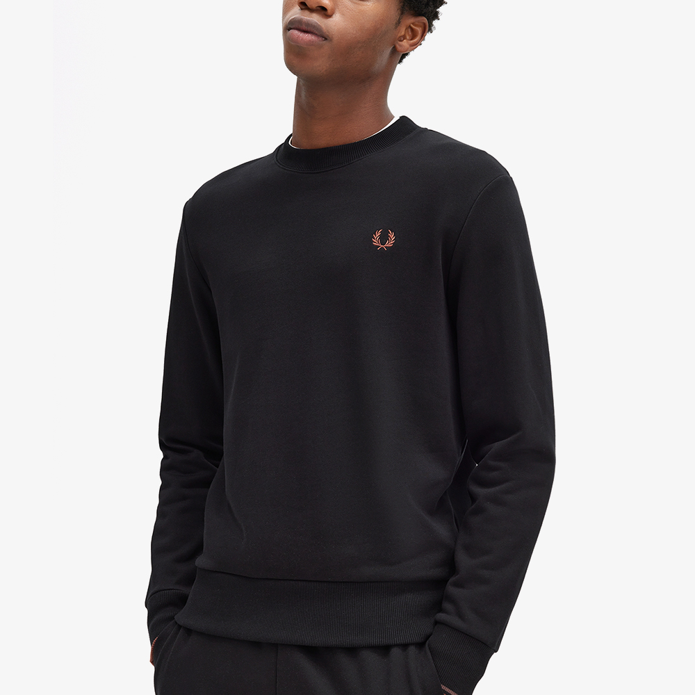 프레드페리 크루넥 스웻셔츠 블랙(Fred Perry Crew Neck Sweatshirt Black) - 4