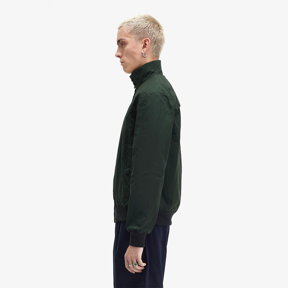 프레드페리 메이드인잉글랜드 왁스 해링턴 자켓 나이트그린(Fred Perry Made In England Wax Harrington Night Green) - 3
