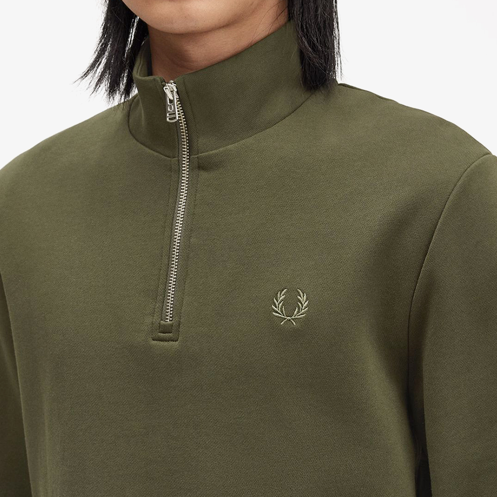 프레드페리 하프집 스웻셔츠 헌팅그린(Fred Perry Half Zip Sweatshirt Hunting Green) - 5