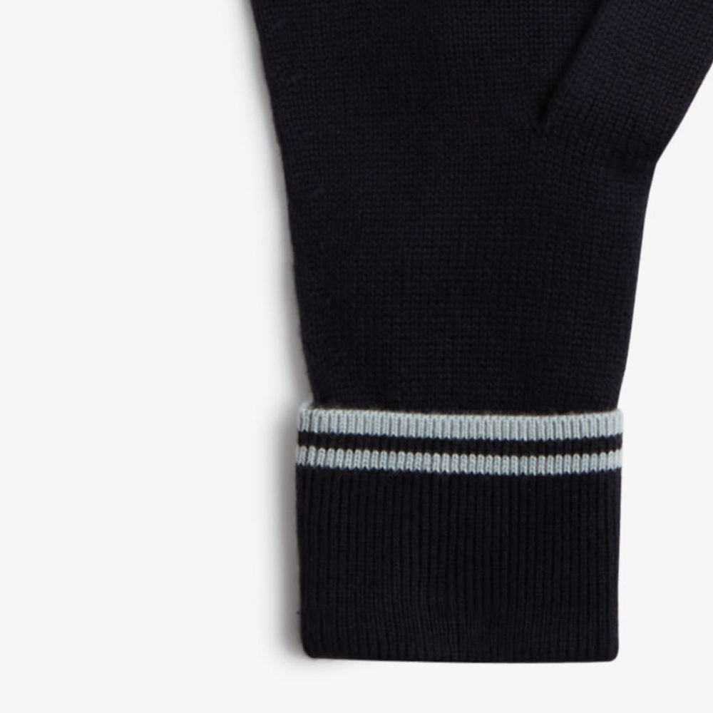 프레드페리 트윈 팁 메리노울 글러브 네이비/실버블루(Fred Perry Twin Tipped Merino Wool Gloves Navy/Silver Blue) - 3