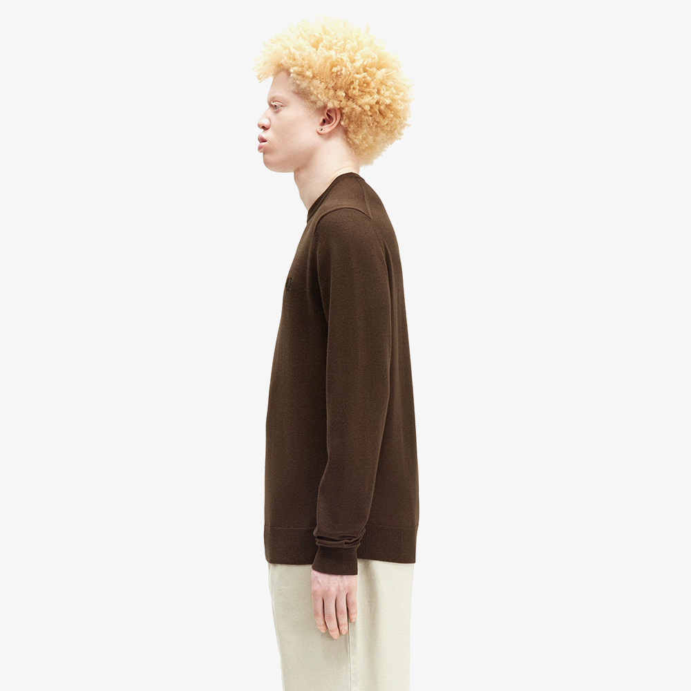 프레드페리 클래식 크루넥 메리노울 니트 번트토바코(Fred Perry Classic Crew Neck Knit Burnt Tobacco) - 3