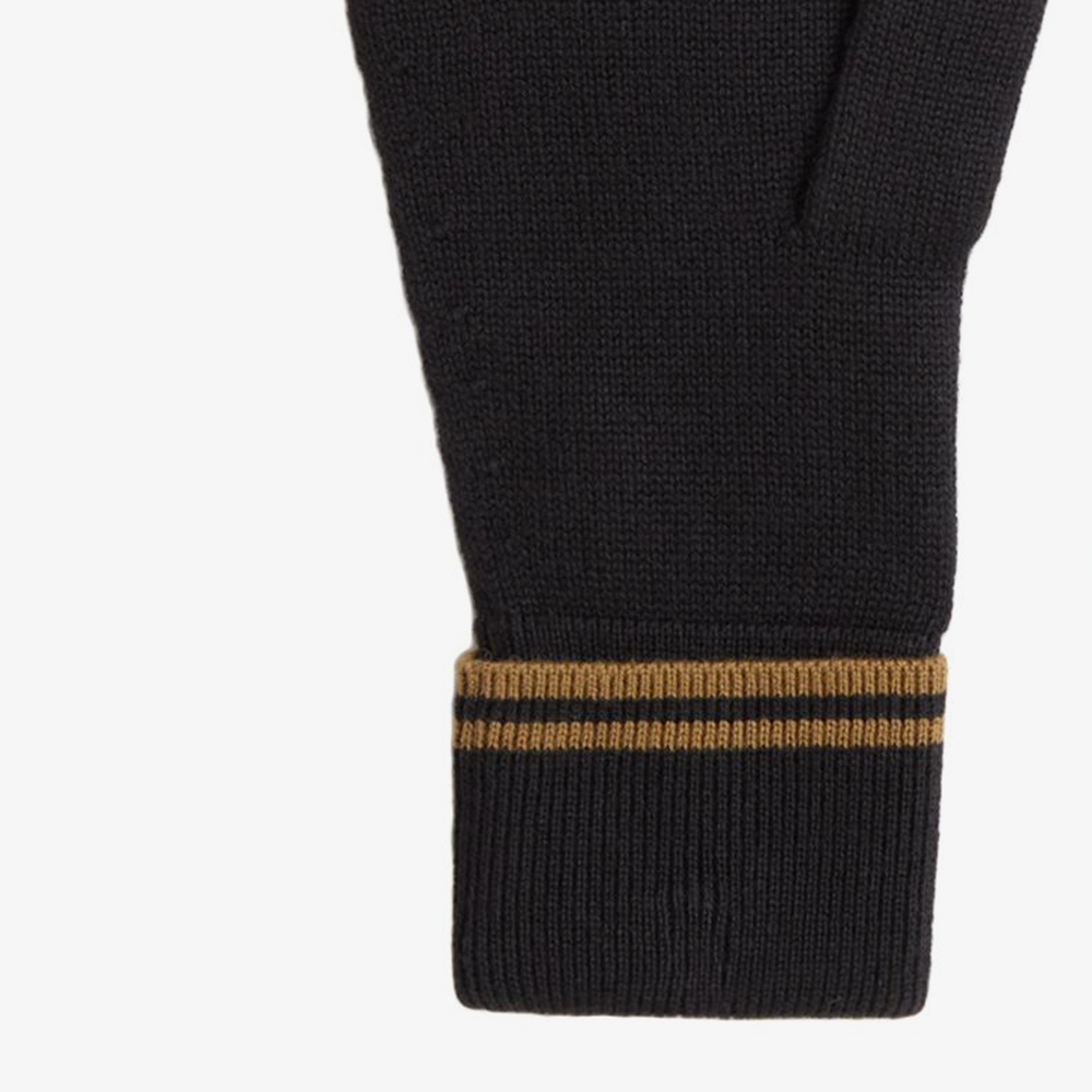 프레드페리 트윈 팁 메리노울 글러브 블랙/쉐이디드스톤(Fred Perry Twin Tipped Merino Wool Gloves Black/Shaded Stone) - 3