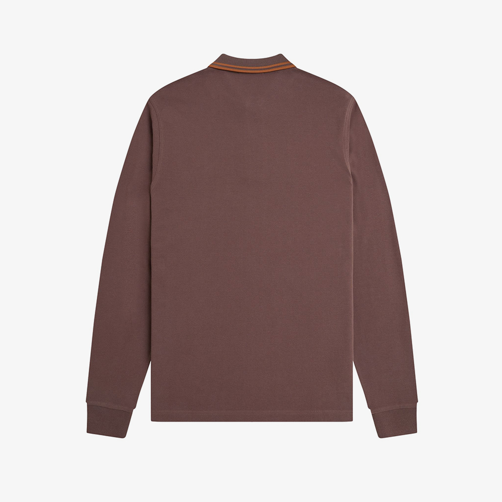 프레드페리 롱 슬리브 트윈 팁 프레드페리 셔츠 캐링턴로드브릭/넛플레이크(Fred Perry Long Sleeve Twin Tipped Fred Perry Shirt Carrington Road Brick) - 5