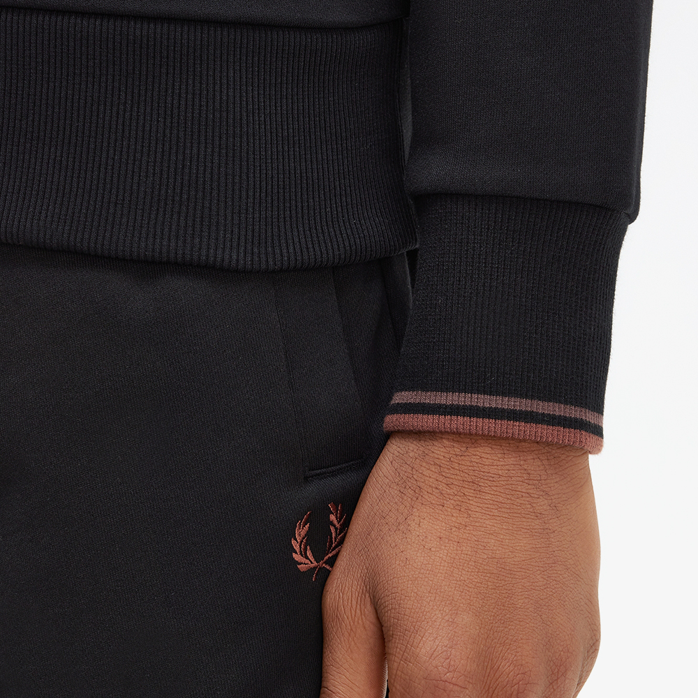 프레드페리 크루넥 스웻셔츠 블랙(Fred Perry Crew Neck Sweatshirt Black) - 5