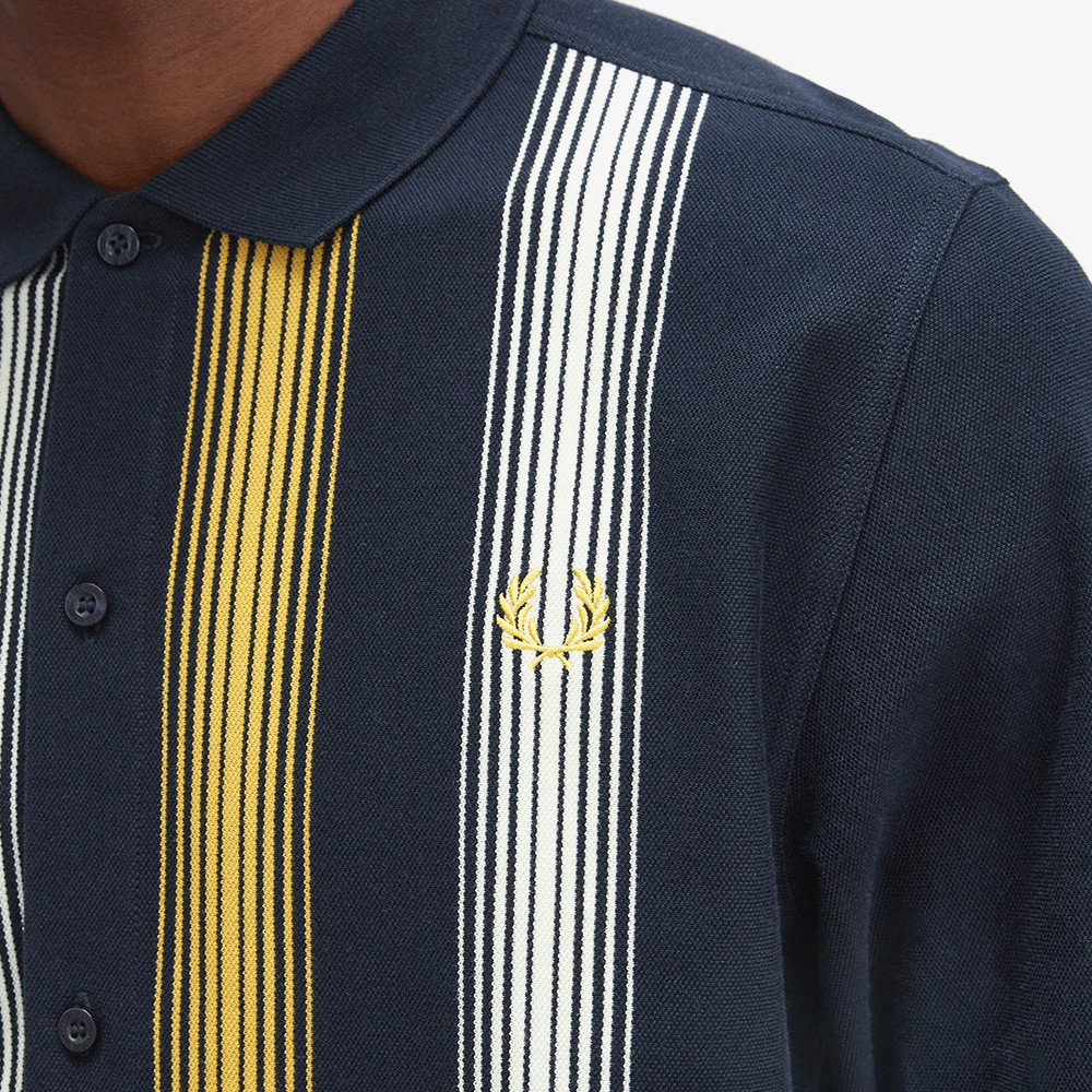 프레드페리 옴브레 스트라이프 롱 슬리브 폴로 셔츠 네이비(Fred Perry Ombre Stripe Long Sleeve Polo Shirt Navy) - 5