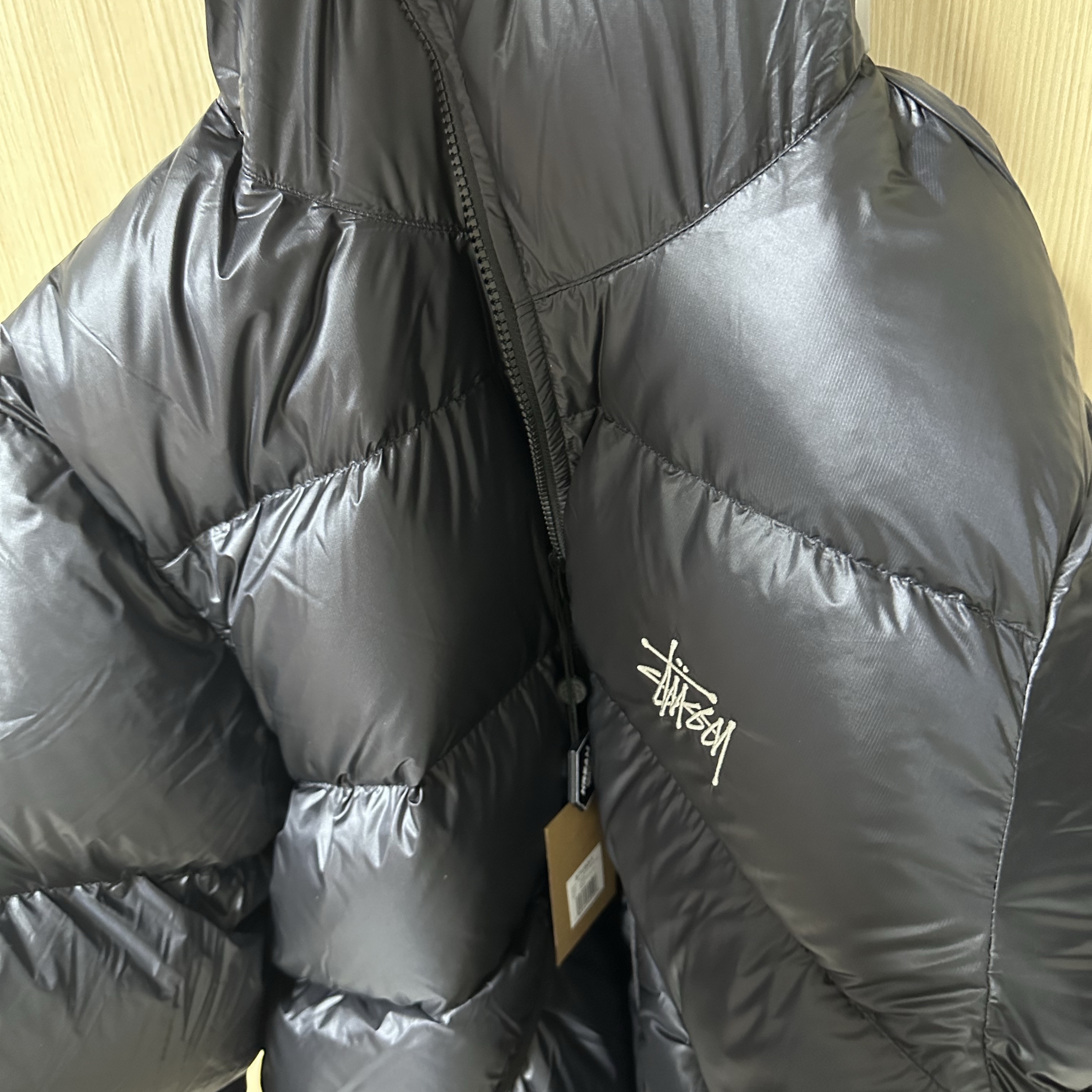 Stussy Down Parka Micro Ripstop Phantom Black 착용 스타일