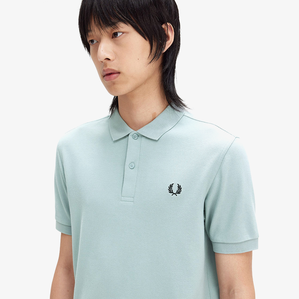 프레드페리 플레인 프레드페리 셔츠 실버블루/블랙(Fred Perry Plain Fred Perry Shirt Silver Blue) - 4