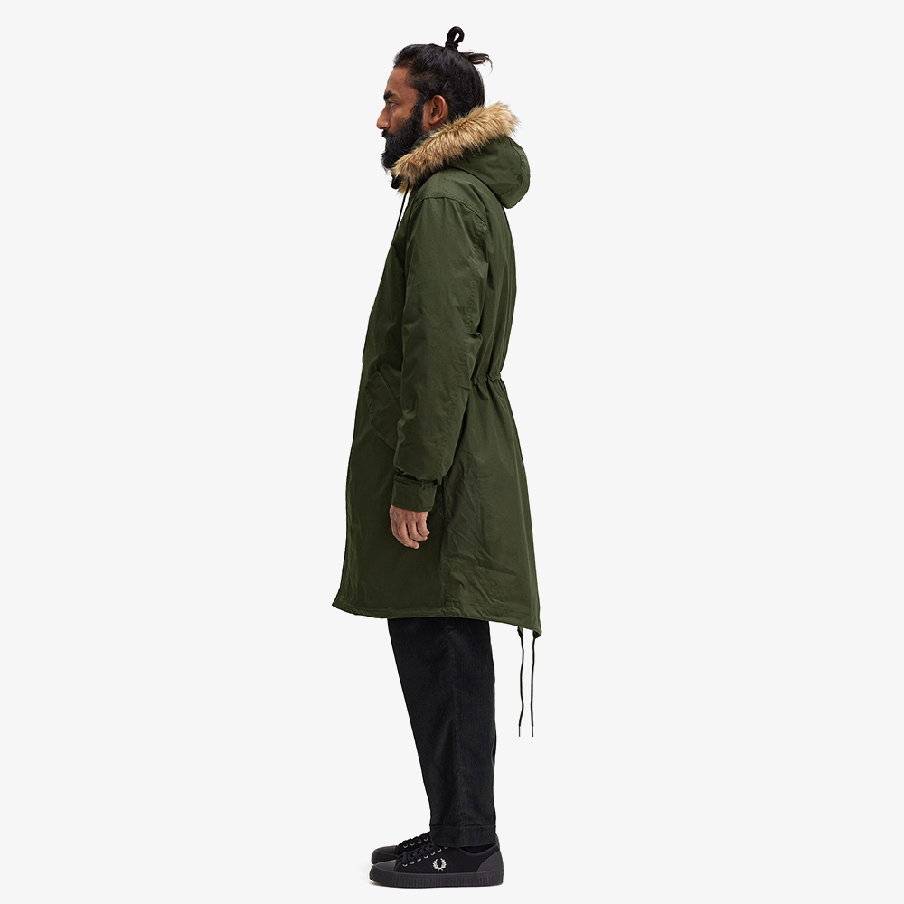프레드페리 집 인 라이너 파카 헌팅그린(Fred Perry Zip-In Liner Parka Hunting Green) - 3