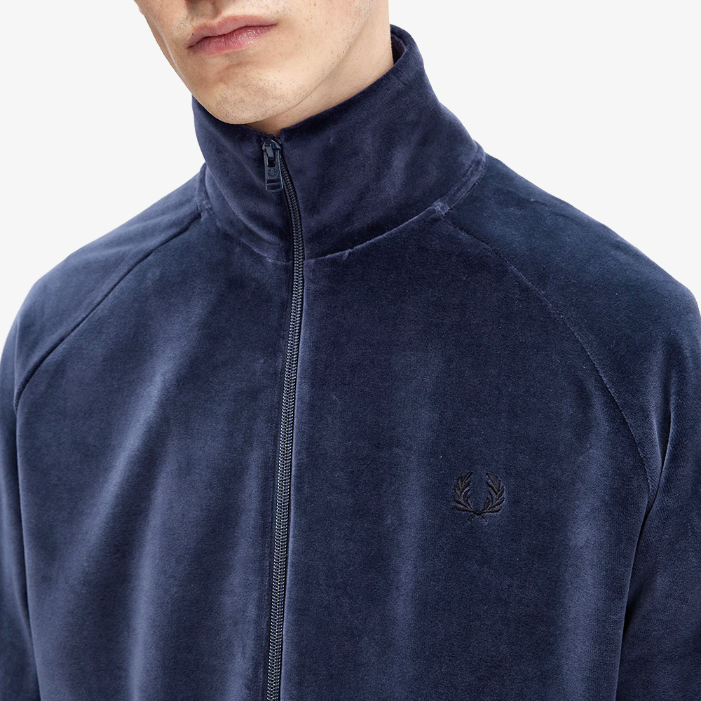 프레드페리 벨루어 트랙 자켓 다크카본(Fred Perry Velour Track Jacket Dark Carbon) - 5