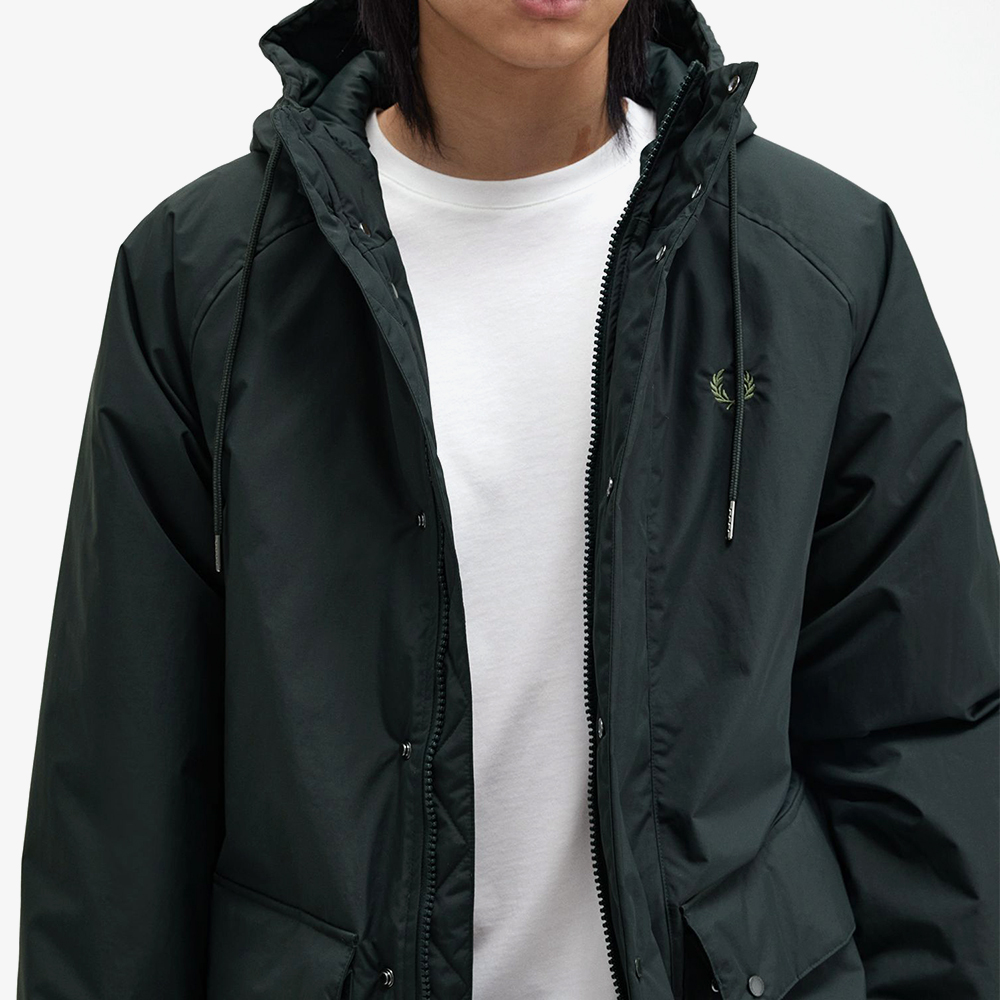 프레드페리 패디드 집 스루 자켓 나이트그린(Fred Perry Padded Zip Through Jacket Night Green) - 4