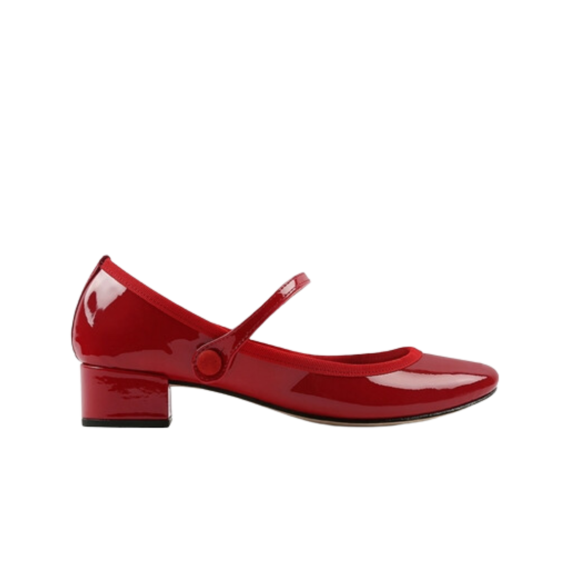 V1413V550 (W) Repetto Rose Patent Leather Ballerinas Flammy Red